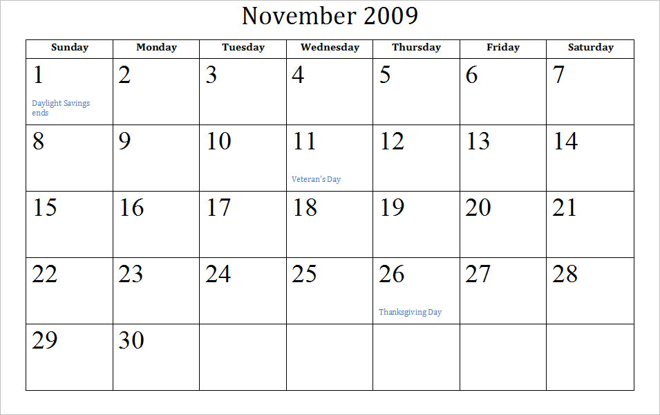 2009 october calendar. October Calendar 2009: blank