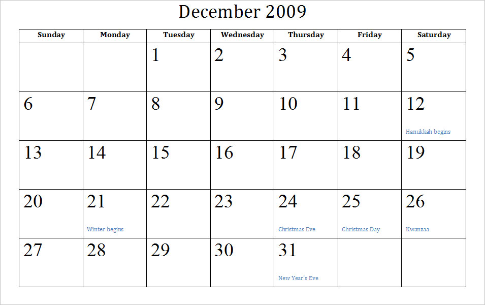 printable december 2011 calendar. December 2011 Calendar