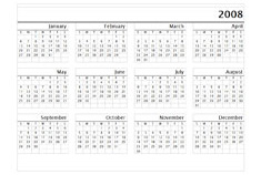 2008 Calendar