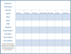 Preschool Calendar